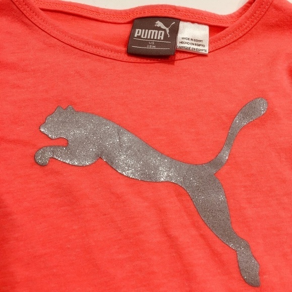 Puma neon toddler girls 18M long sleeve tee shirt - Picture 2 of 3